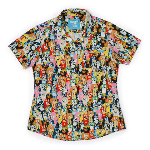 rsvlts-xs-bluey-short-sleeve-shirt-bluey-primary-pals-womens-kunuflex-short-sleeve-shirt