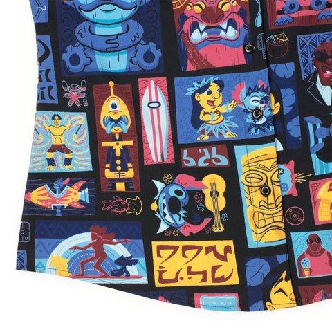 rsvlts-disney-womens-short-sleeve-shirt-disneys-lilo-stitch-tiki-terrestrial-womens-kunuflex-short-sleeve-shirt-disneys-lilo-stitch-tiki-terrestrial-womens-kunuflex-short-sleeve-shirt