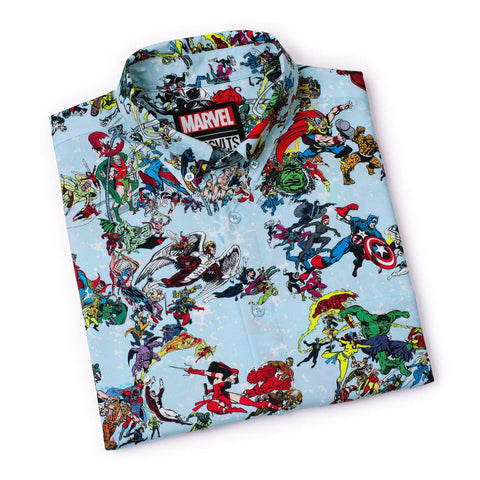 rsvlts-marvel-short-sleeve-shirt-marvel-85th-anniversary-there-goes-my-hero-kunuflex-short-sleeve-shirt