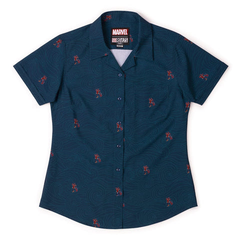 rsvlts-xs-marvel-womens-short-sleeve-shirt-deadpool-merc-maid-womens-kunuflex-short-sleeve-shirt-deadpool-merc-maid-womens-kunuflex-short-sleeve-shirt