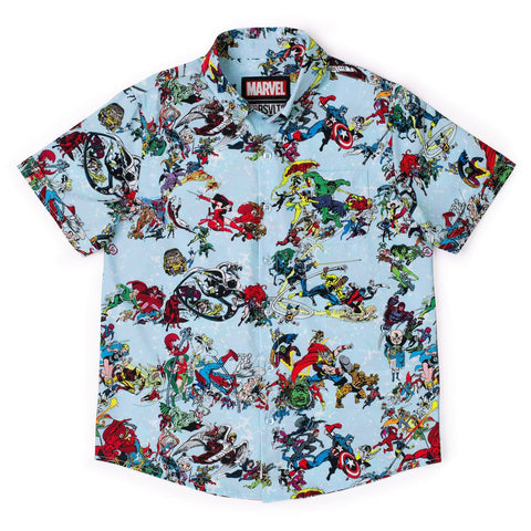 rsvlts-xs-marvel-youth-short-sleeve-shirt-marvel-85th-anniversary-there-goes-my-hero-youth-kunuflex-short-sleeve-shirt
