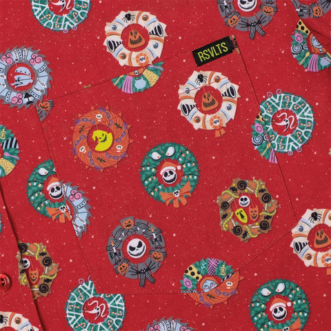 rsvlts-nightmare-before-christmas-short-sleeve-shirt-disney-tim-burtons-the-nightmare-before-christmas-wreathing-havoc-kunuflex-short-sleeve-shirt-disney-tim-burtons-the-nightmare-before-christmas-wreathing-havoc-kunuflex-short-sleeve-shirt