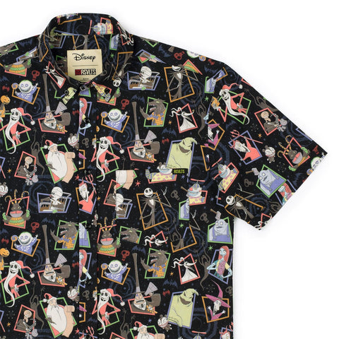 rsvlts-xs-nightmare-before-christmas-short-sleeve-shirt-disney-tim-burtons-the-nightmare-before-christmas-nightmare-neighbors-kunuflex-short-sleeve-shirt-disney-tim-burtons-the-nightmare-before-christmas-nightmare-neighbors-kunuflex-short-sleeve-shirt