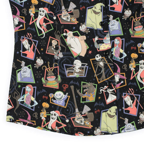 rsvlts-nightmare-before-christmas-womens-short-sleeve-shirt-disney-tim-burtons-the-nightmare-before-christmas-nightmare-neighbors-womens-kunuflex-short-sleeve-shirt-disney-tim-burtons-the-nightmare-before-christmas-nightmare-neighbors-womens-kunuflex-short-sleeve-shirt