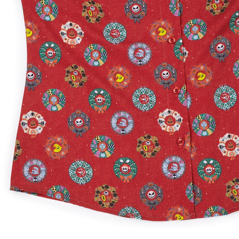 rsvlts-nightmare-before-christmas-womens-short-sleeve-shirt-disney-tim-burtons-the-nightmare-before-christmas-wreathing-havoc-womens-kunuflex-short-sleeve-shirt-disney-tim-burtons-the-nightmare-before-christmas-wreathing-havoc-womens-kunuflex-short-sleeve-shirt