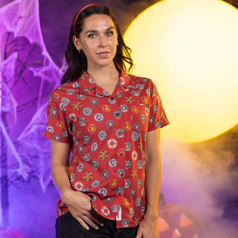 rsvlts-nightmare-before-christmas-womens-short-sleeve-shirt-disney-tim-burtons-the-nightmare-before-christmas-wreathing-havoc-womens-kunuflex-short-sleeve-shirt-disney-tim-burtons-the-nightmare-before-christmas-wreathing-havoc-womens-kunuflex-short-sleeve-shirt