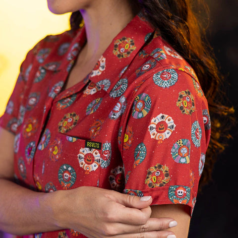 rsvlts-nightmare-before-christmas-womens-short-sleeve-shirt-disney-tim-burtons-the-nightmare-before-christmas-wreathing-havoc-womens-kunuflex-short-sleeve-shirt-disney-tim-burtons-the-nightmare-before-christmas-wreathing-havoc-womens-kunuflex-short-sleeve-shirt