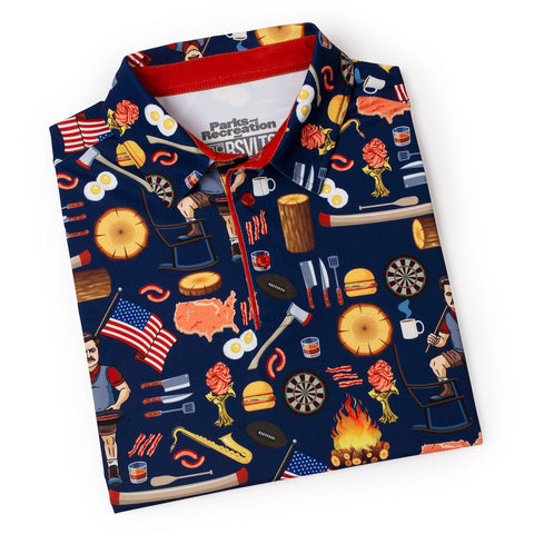 rsvlts-parks-and-rec-breakfast-balls-all-day-polo-ron-swansons-polo-of-greatness-all-day-polo