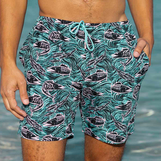 RSVLTS RSVLTS Hybrid Shorts Fishies – Stretch Seersucker Hybrid Shorts Fishies – Stretch Seersucker Hybrid Shorts