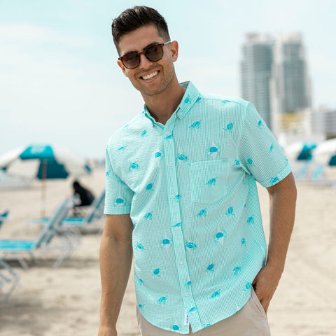 rsvlts-rsvlts-short-sleeve-shirt-sea-turtles-stretch-seersucker-short-sleeve-shirt