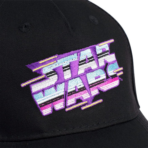 rsvlts-star-wars-hat-star-wars-synthwave-logo-5-panel-curved-brim-hat-star-wars-synthwave-logo-5-panel-curved-brim-hat