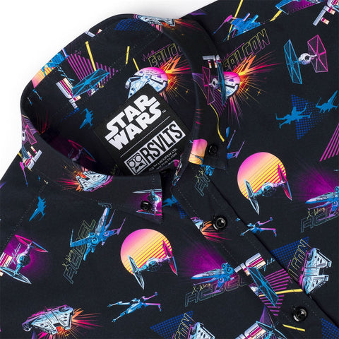 rsvlts-star-wars-short-sleeve-shirt-star-wars-synthwave-dogfight-kunuflex-short-sleeve-shirt-star-wars-synthwave-dogfight-kunuflex-short-sleeve-shirt