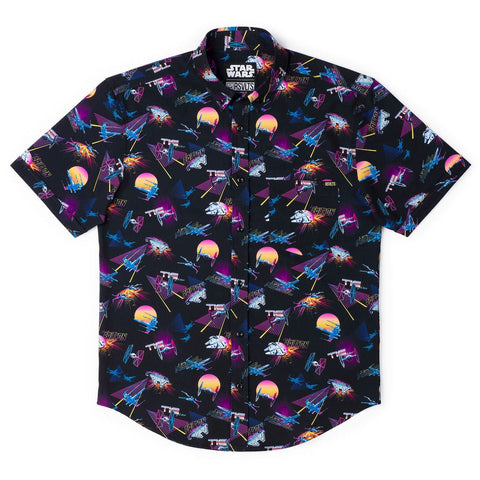 rsvlts-star-wars-short-sleeve-shirt-star-wars-synthwave-dogfight-kunuflex-short-sleeve-shirt-star-wars-synthwave-dogfight-kunuflex-short-sleeve-shirt