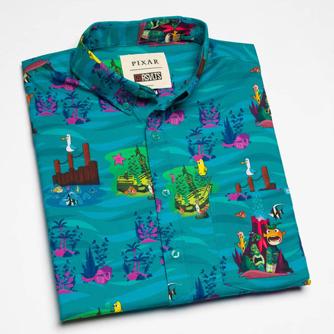 rsvlts-rsvlts-disney-and-pixar-finding-nemo-the-great-escape-kunuflex-short-sleeve-shirt