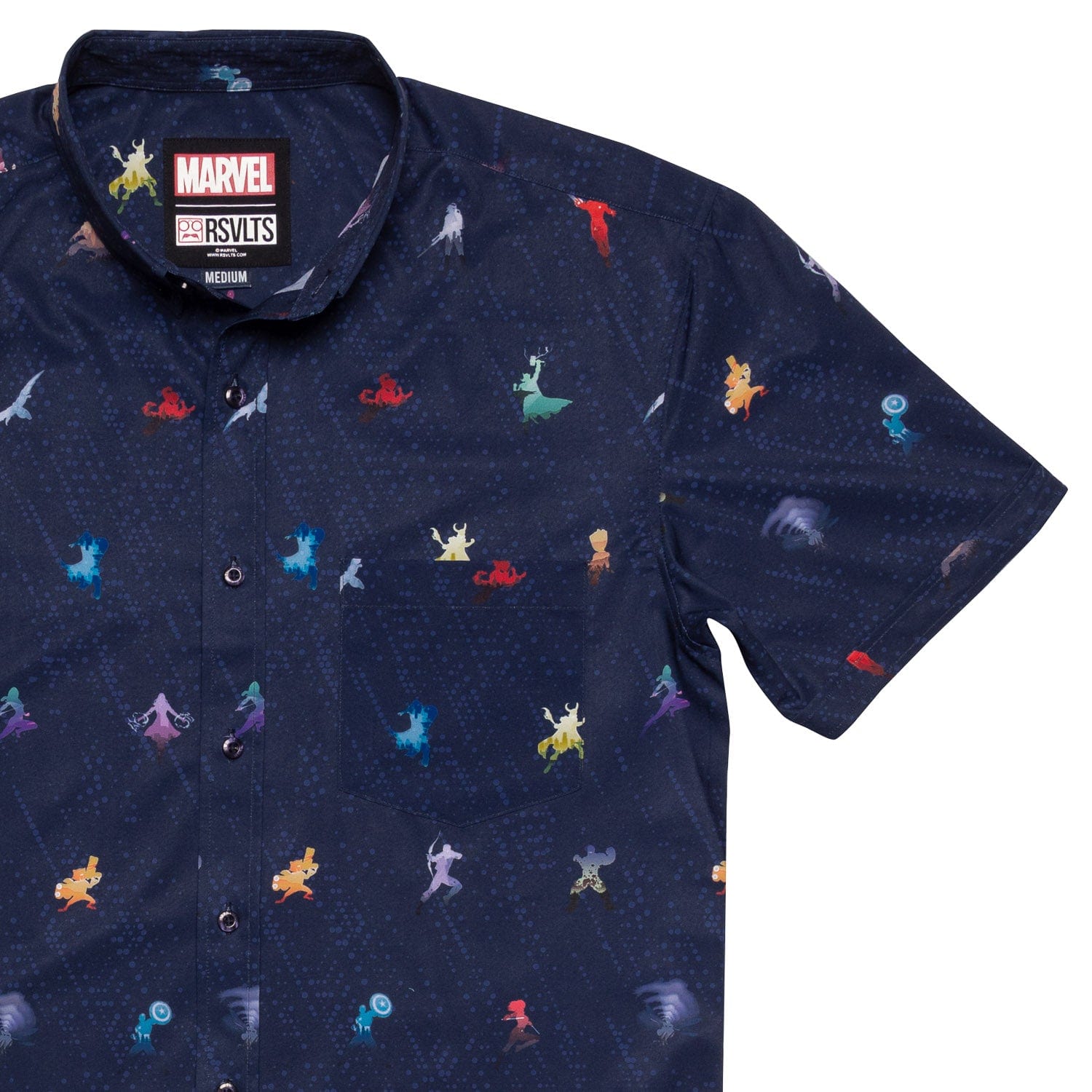 marvel men's button down shirts