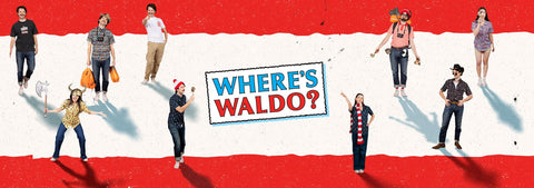 promotional-poster-for-wheres-waldo-with-characters-on-a-red-and-white-background-wearing-rsvlts-shirt-tee-and-polo