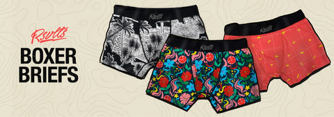 three-pairs-of-boxer-briefs-with-different-patterns-on-a-beige-background-featuring-the-brand-r-swift