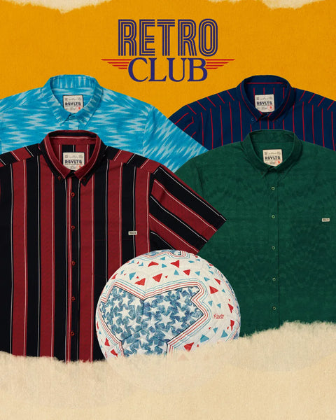four-vintage-style-shirts-with-a-retro-americana-themed-soccer-ball-on-a-yellow-background-featuring-the-retro-club-text
