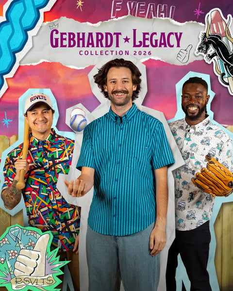 a-collage-style-promotional-graphic-for-the-gebhardt-legacy-collection-2026-featuring-three-men-in-baseball-themed-outfits-the-central-figure-wears-a-blue-and-white-vertically-striped-button-down-shirt