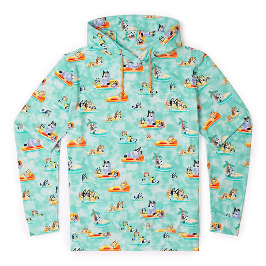 RSVLTS XS Bluey Performance Hoodie Bluey "Everybody in the Pool" – Performance Hoodie