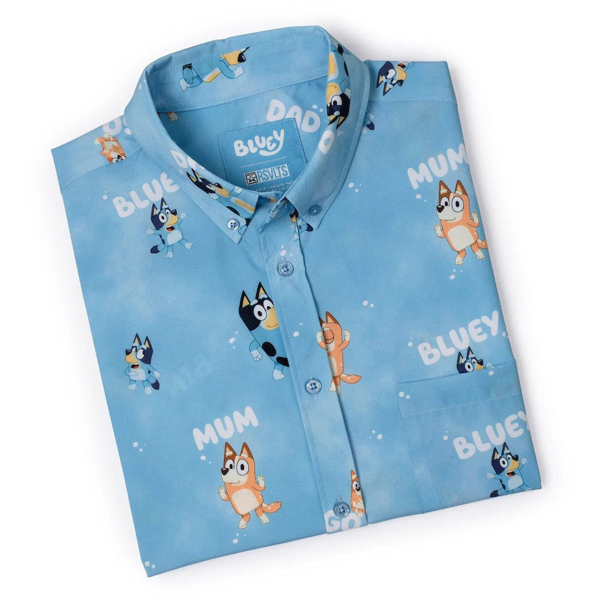 bluey dress shirt Bluey Bingo Hawaiian Button Down Dress Shirt Toddler to Big Kid