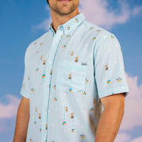 Disney and Pixar Up "Going Up!" – Stretch Seersucker Short Sleeve Shirt