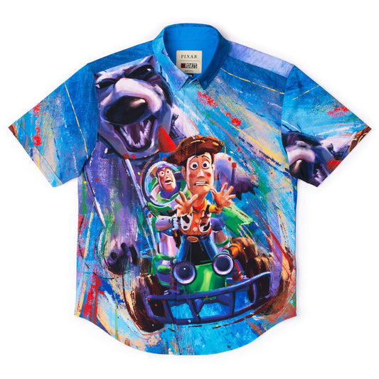 RSVLTS XS Disney and Pixar Short Sleeve Shirt Disney and Pixar Toy Story "Escaping Scud" – KUNUFLEX Short Sleeve Shirt Disney and Pixar Toy Story "Escaping Scud" – KUNUFLEX Short Sleeve Shirt