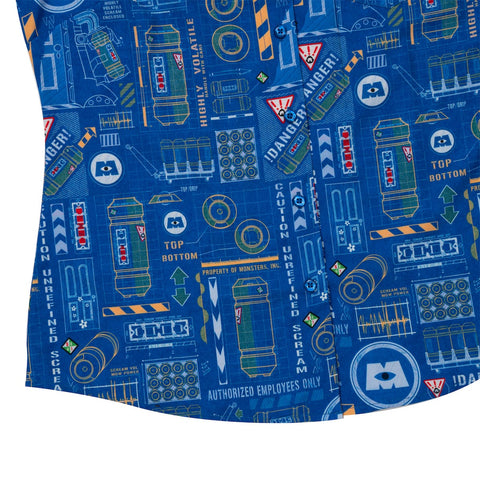 rsvlts-disney-and-pixar-womens-short-sleeve-shirt-disney-and-pixar-monsters-inc-scare-floor-screamatics-womens-kunuflex-short-sleeve-shirt-disney-and-pixar-monsters-inc-scare-floor-screamatics-womens-kunuflex-short-sleeve-shirt