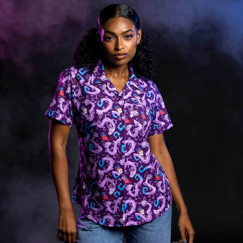 rsvlts-disney-and-pixar-womens-short-sleeve-shirt-disney-and-pixar-monsters-inc-slithering-sabotage-womens-kunuflex-short-sleeve-shirt-disney-and-pixar-monsters-inc-slithering-sabotage-womens-kunuflex-short-sleeve-shirt
