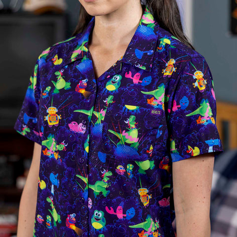 rsvlts-disney-and-pixar-womens-short-sleeve-shirt-disney-and-pixar-toy-story-partysaurus-rex-womens-kunuflex-short-sleeve-shirt-disney-and-pixar-toy-story-partysaurus-rex-womens-kunuflex-short-sleeve-shirt