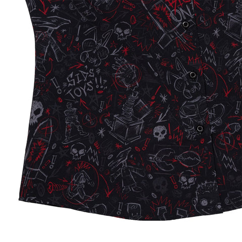 rsvlts-disney-and-pixar-womens-short-sleeve-shirt-disney-and-pixar-toy-story-sid-s-schematics-womens-_-kunuflex-short-sleeve-shirt-disney-and-pixar-toy-story-sid-s-schematics-womens-_-kunuflex-short-sleeve-shirt