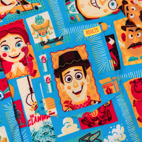 rsvlts-disney-and-pixar-womens-short-sleeve-shirt-disney-and-pixar-toy-story-woodcut-woody-friends-womens-kunuflex-short-sleeve-shirt-disney-and-pixar-toy-story-woodcut-woody-friends-womens-kunuflex-short-sleeve-shirt