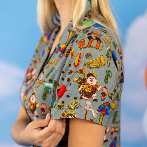 rsvlts-disney-and-pixar-womens-short-sleeve-shirt-disney-and-pixar-up-the-wilderness-must-be-explored-womens-kunuflex-short-sleeve-shirt