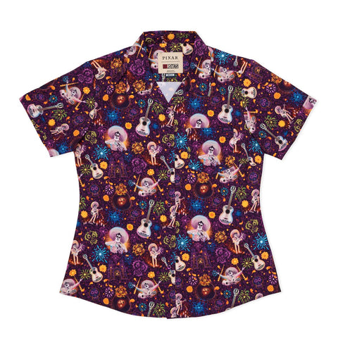 rsvlts-xs-disney-and-pixar-womens-short-sleeve-shirt-disney-and-pixar-coco-remember-me-womens-kunuflex-short-sleeve-shirt-disney-and-pixar-coco-remember-me-womens-kunuflex-short-sleeve-shirt