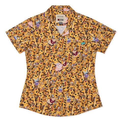 rsvlts-xs-disney-and-pixar-womens-short-sleeve-shirt-disney-and-pixar-monsters-inc-the-cda-womens-kunuflex-short-sleeve-shirt-disney-and-pixar-monsters-inc-the-cda-womens-kunuflex-short-sleeve-shirt