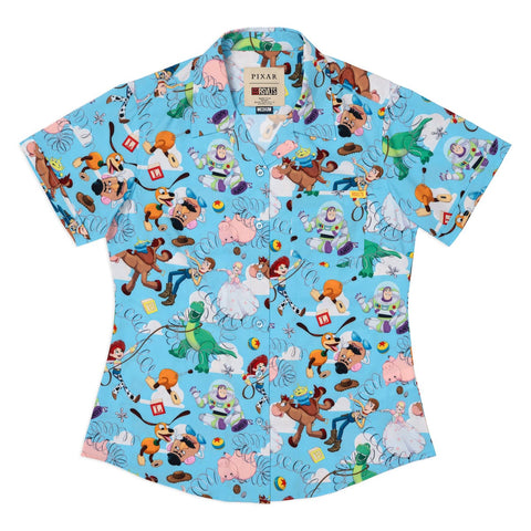 rsvlts-xs-disney-and-pixar-womens-short-sleeve-shirt-disney-and-pixar-toy-story-andy-s-toy-box-womens-kunuflex-short-sleeve-shirt-disney-and-pixar-toy-story-andy-s-toy-box-womens-kunuflex-short-sleeve-shirt