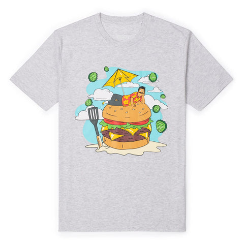 rsvlts-xs-disney-crewneck-t-shirt-bobs-burgers-bob-on-a-burger-crewneck-tee-bobs-burgers-bob-on-a-burger-crewneck-tee