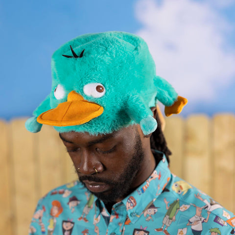 rsvlts-disney-hat-disney-s-phineas-and-ferb-perry-the-platypus-plush-hat-disney-s-phineas-and-ferb-perry-the-platypus-plush-hat