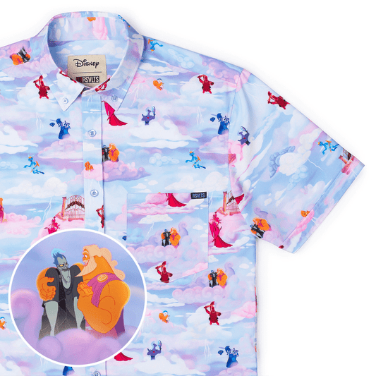 RSVLTS Disney Short Sleeve Shirt Disney’s Hercules "Pantheon Party" – KUNUFLEX Short Sleeve Shirt Disney’s Hercules "Pantheon Party" – KUNUFLEX Short Sleeve Shirt