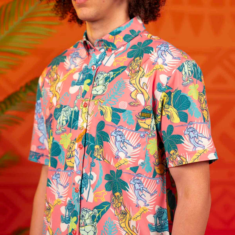 lion king dress shirt Amazon.com: Disney Lion King Simba Nala Timon Matching Family Hawaiian Button Down Shirt Mens Sizes X-Small: Clothing, Shoes & Jewelry