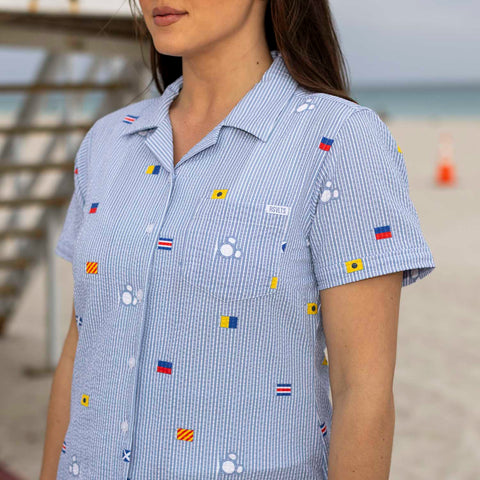 rsvlts-disney-womens-short-sleeve-shirt-disney-maritime-mickey-womens-stretch-seersucker-short-sleeve-shirt-disney-maritime-mickey-womens-stretch-seersucker-short-sleeve-shirt