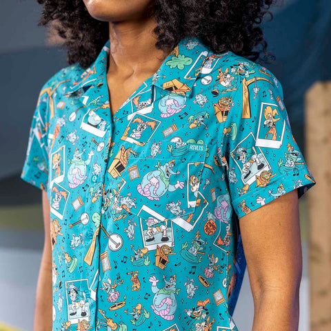rsvlts-disney-womens-short-sleeve-shirt-disney-s-a-goofy-movie-lester-s-possum-park-womens-kunuflex-short-sleeve-shirt-disney-s-a-goofy-movie-lester-s-possum-park-womens-kunuflex-short-sleeve-shirt