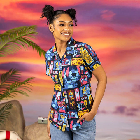 rsvlts-disney-womens-short-sleeve-shirt-disneys-lilo-stitch-tiki-terrestrial-womens-kunuflex-short-sleeve-shirt-disneys-lilo-stitch-tiki-terrestrial-womens-kunuflex-short-sleeve-shirt