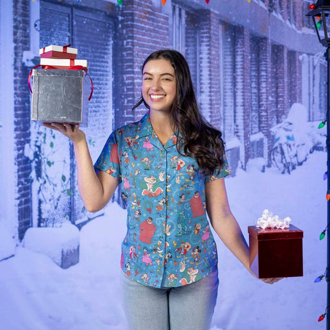 rsvlts-disney-womens-short-sleeve-shirt-disneys-mickeys-christmas-carol-humbug-holiday-cheer-womens-kunuflex-short-sleeve-shirt-disneys-mickeys-christmas-carol-humbug-holiday-cheer-womens-kunuflex-short-sleeve-shirt