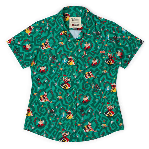rsvlts-xs-disney-womens-short-sleeve-shirt-disneys-alice-in-wonderland-off-with-their-heads-womens-kunuflex-short-sleeve-shirt-disneys-alice-in-wonderland-off-with-their-heads-womens-kunuflex-short-sleeve-shirt