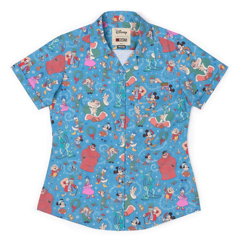 rsvlts-xs-disney-womens-short-sleeve-shirt-disneys-mickeys-christmas-carol-humbug-holiday-cheer-womens-kunuflex-short-sleeve-shirt-disneys-mickeys-christmas-carol-humbug-holiday-cheer-womens-kunuflex-short-sleeve-shirt