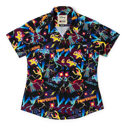 rsvlts-xs-disney-womens-short-sleeve-shirt-goofy-movie-powerline-womens-kunuflex-short-sleeve-shirt