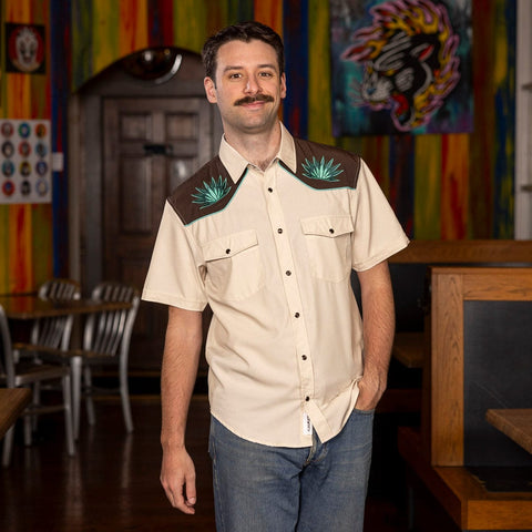 Guy Fieri "Mas Santo!" Roper Short Sleeve Shirt Guy Fieri "Mas Santo!" Roper Short Sleeve Shirt