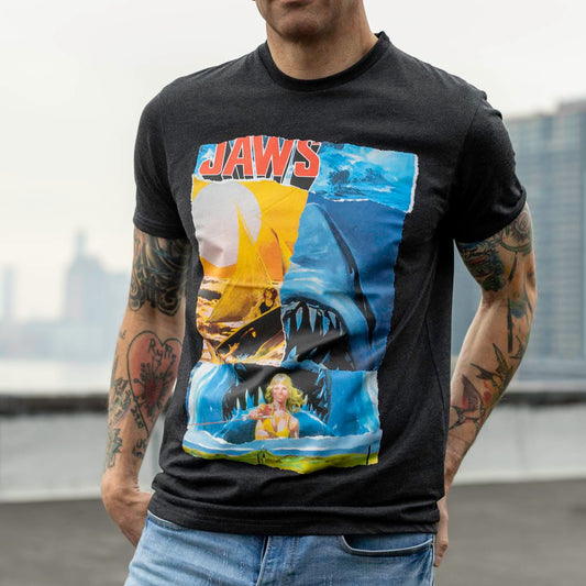 RSVLTS Jaws Crewneck T-shirt Jaws "On The Hunt"  – Dare Mighty Crewneck Tee