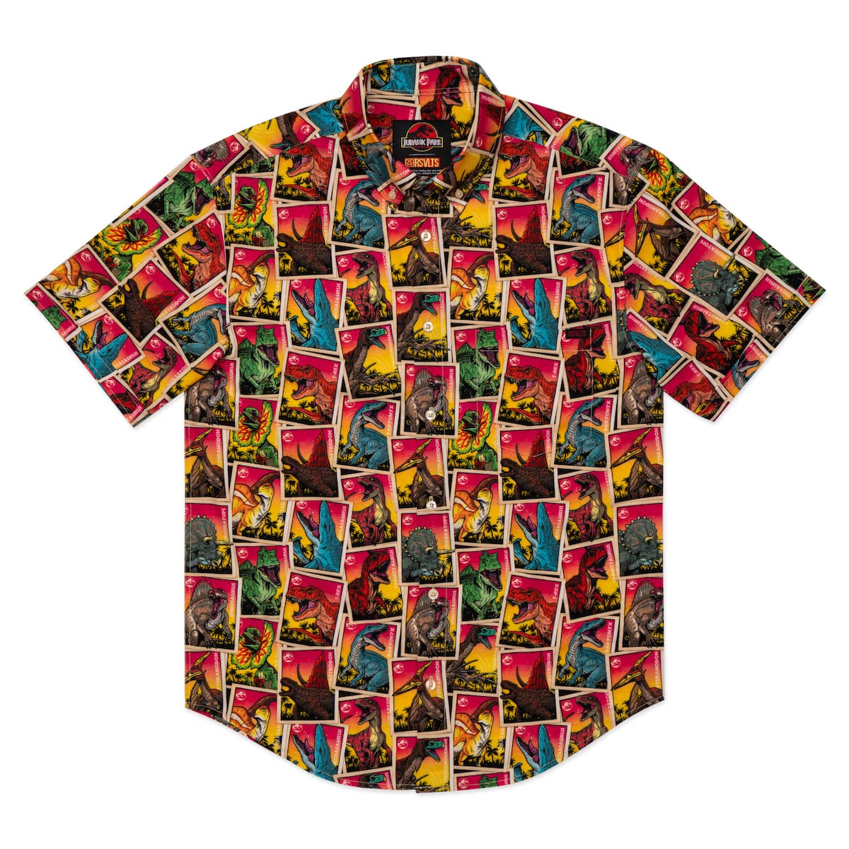 jurassic park card sleeves Jurassic Park That Is One Big Pile of Cards – KUNUFLEX Short Sleeve Shirt by RSVLTS